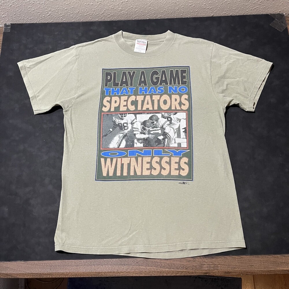 Vintage No Fear Shirt 90s Mossimo Grid Iron y2k Football Witness Sports Athletic